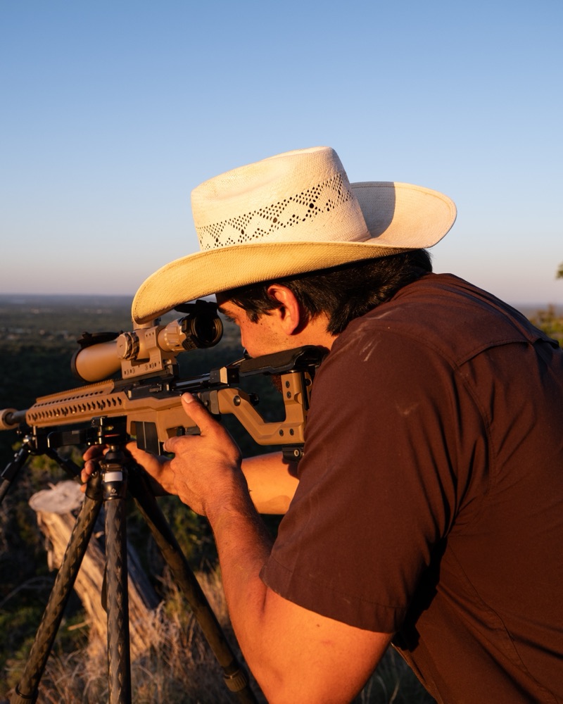 Glassing the valley from the ridge