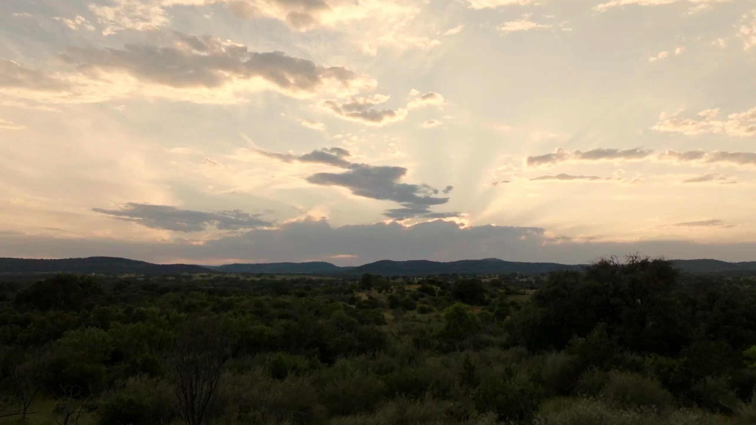 The Hill Country at sunset